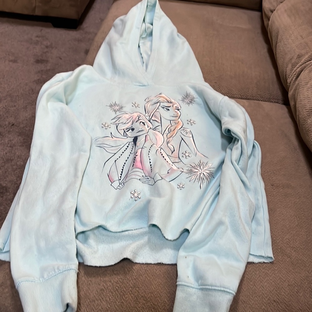 Justice frozen blue sweater